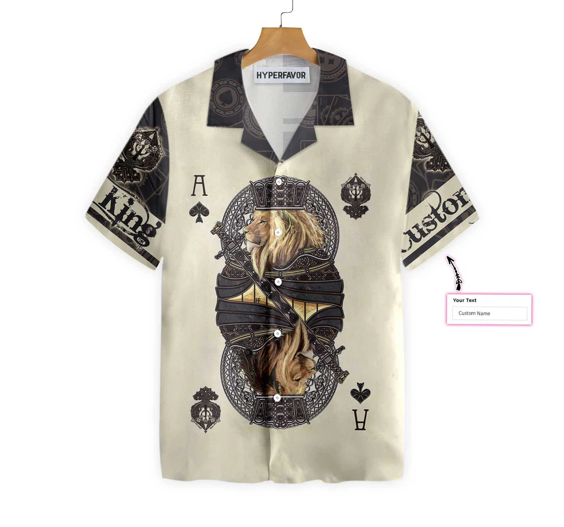 The King Of Poker V1 Custom Hawaiian Shirt, Button Up Aloha Shirt For Men, Women