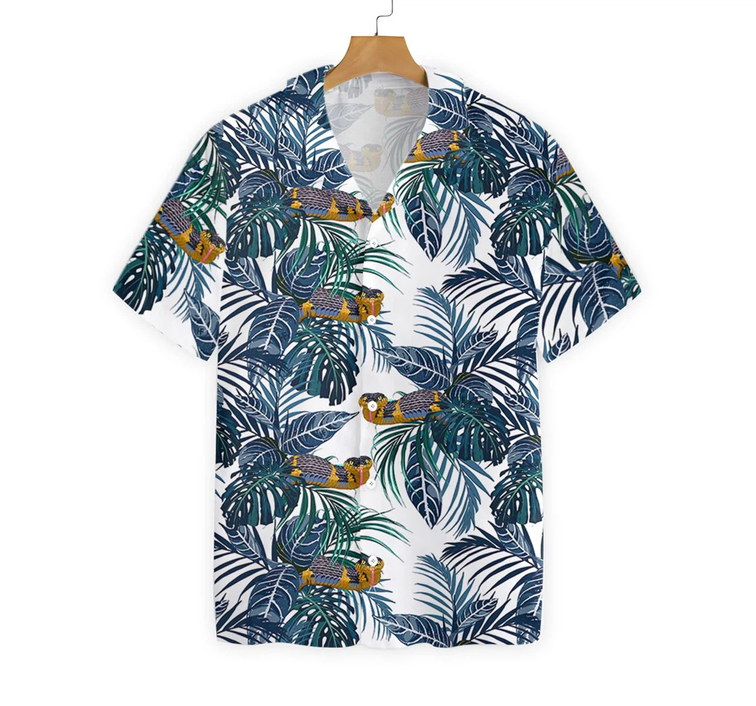 Snake Jungle Hawaiian Shirt, Button Up Aloha Shirt For Men, Women