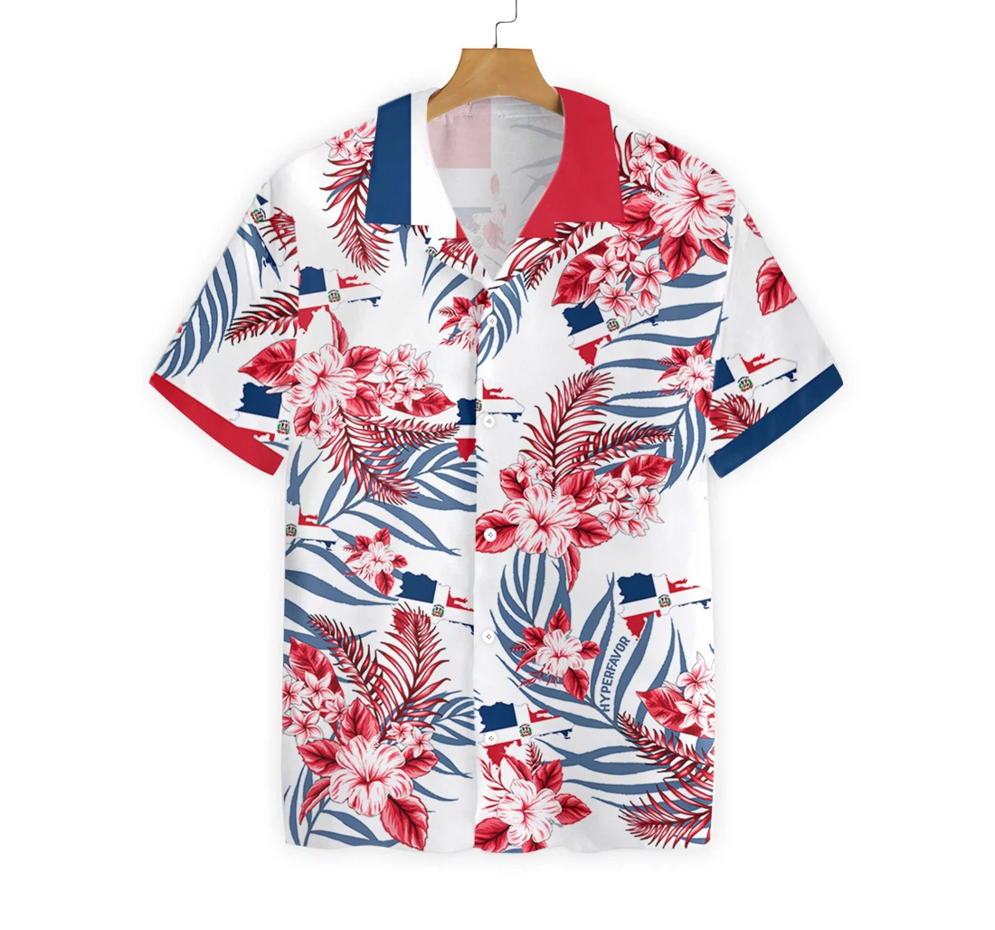 Dominican Proud Hawaiian Shirt, Button Up Aloha Shirt For Men, Women