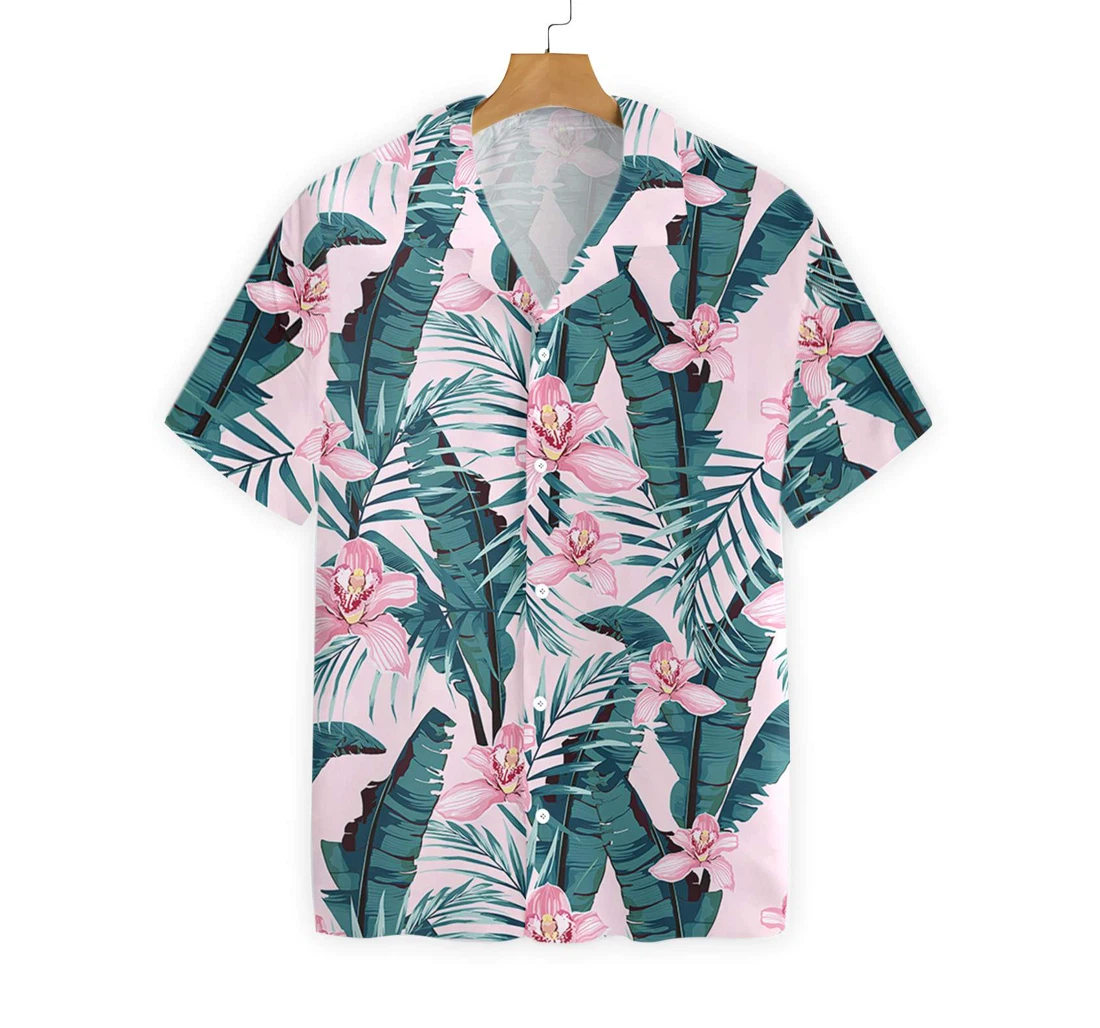 Flower Hawaiian Shirt, Button Up Aloha Shirt For Men, Women