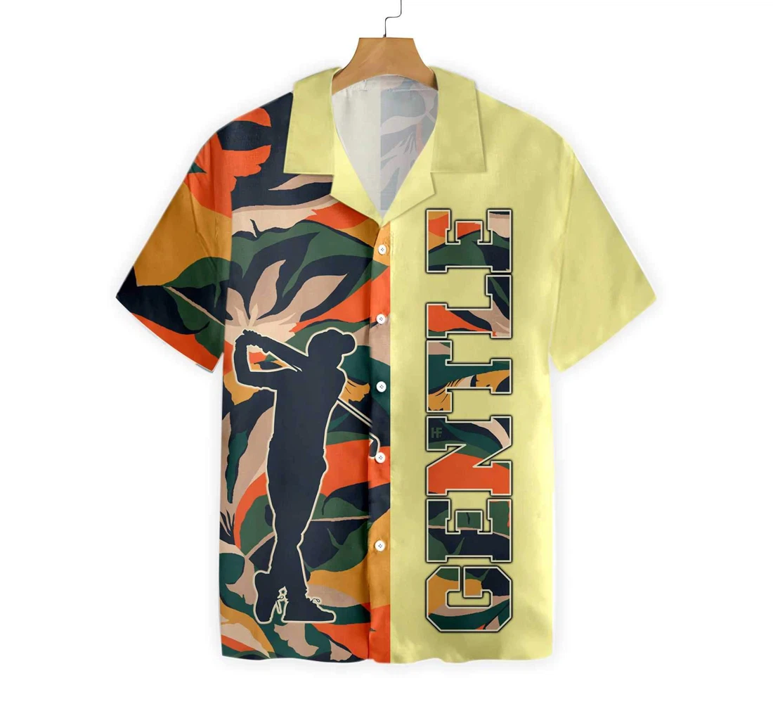 Modern Exotic Jungle Gentle Golf Hawaiian Shirt, Button Up Aloha Shirt For Men, Women