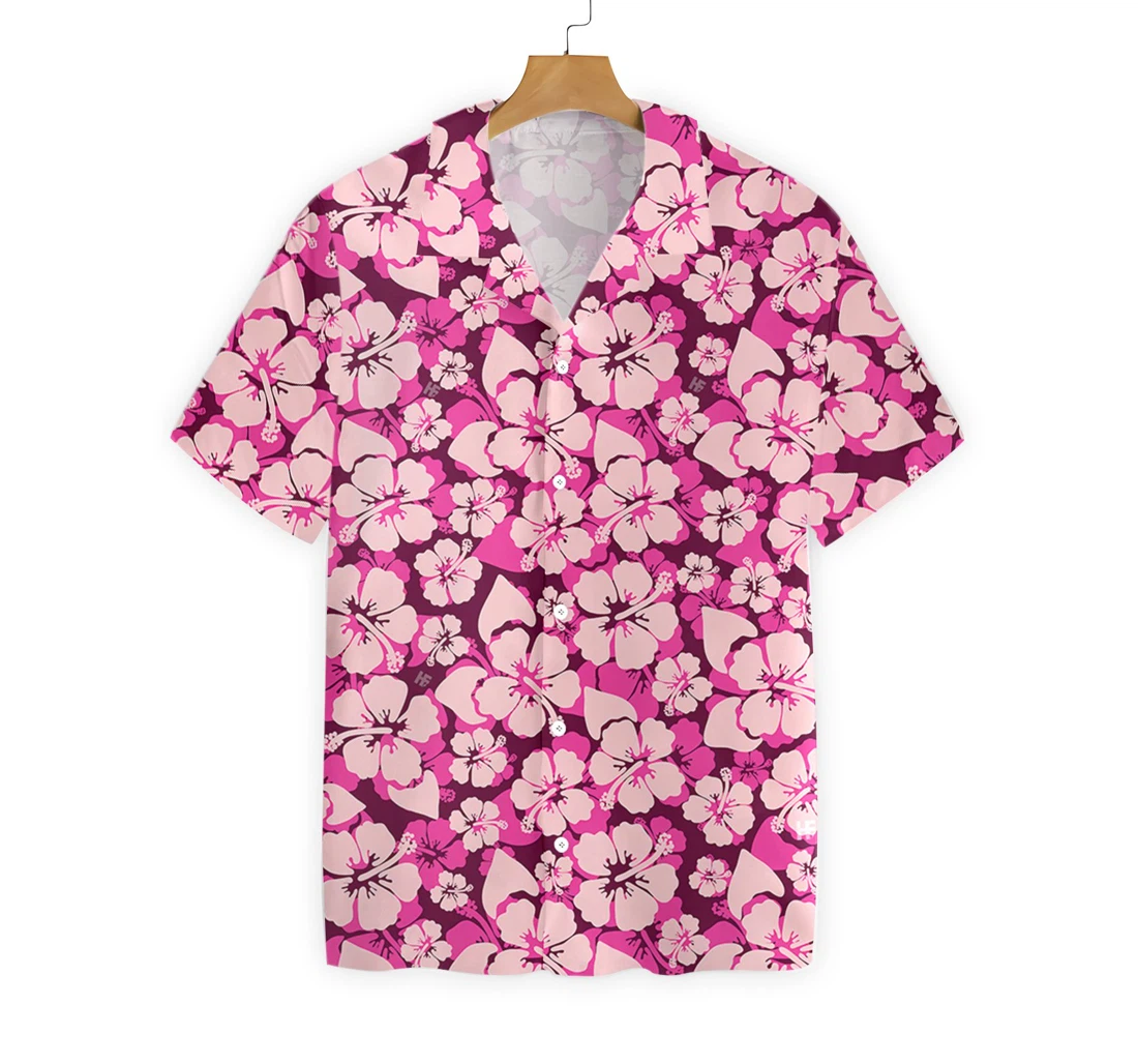 Flower Hawaiian Shirt, Button Up Aloha Shirt For Men, Women