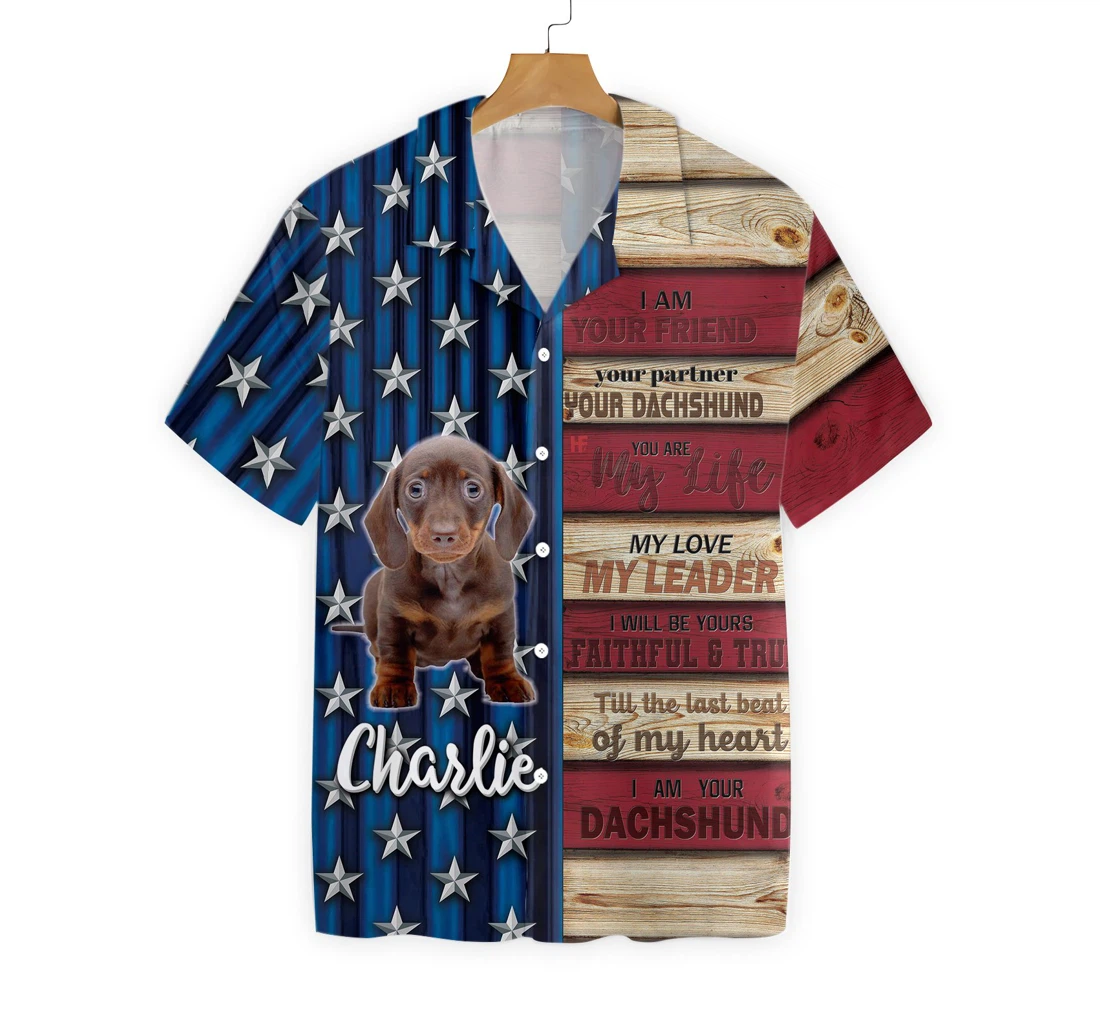 Dachshund With Sayings Custom Hawaiian Shirt, Button Up Aloha Shirt For Men, Women