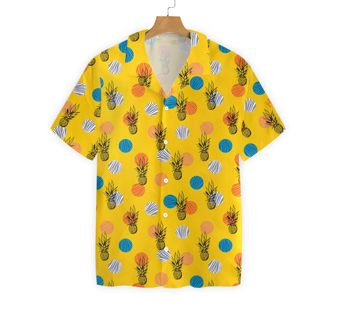 Pineapple Pattern V3 Hawaiian Shirt, Button Up Aloha Shirt For Men, Women