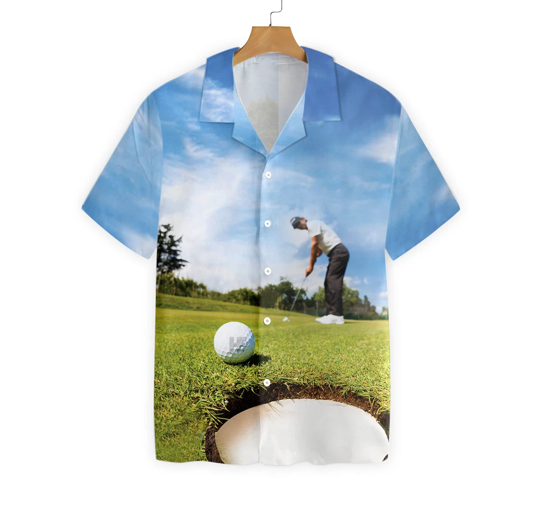 Photo Golfer Customize Photo Custom Hawaiian Shirt, Button Up Aloha Shirt For Men, Women