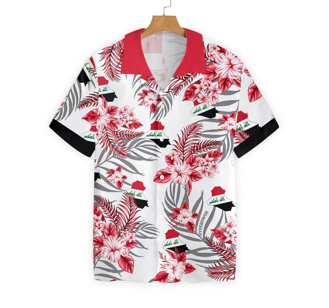 Iraq Proud Hawaiian Shirt, Button Up Aloha Shirt For Men, Women