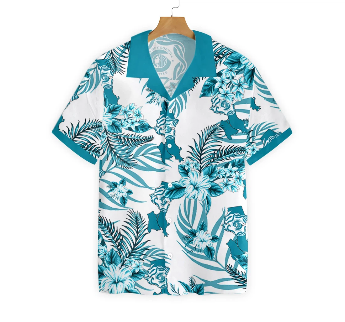 Seattle Proud Hawaiian Shirt, Button Up Aloha Shirt For Men, Women