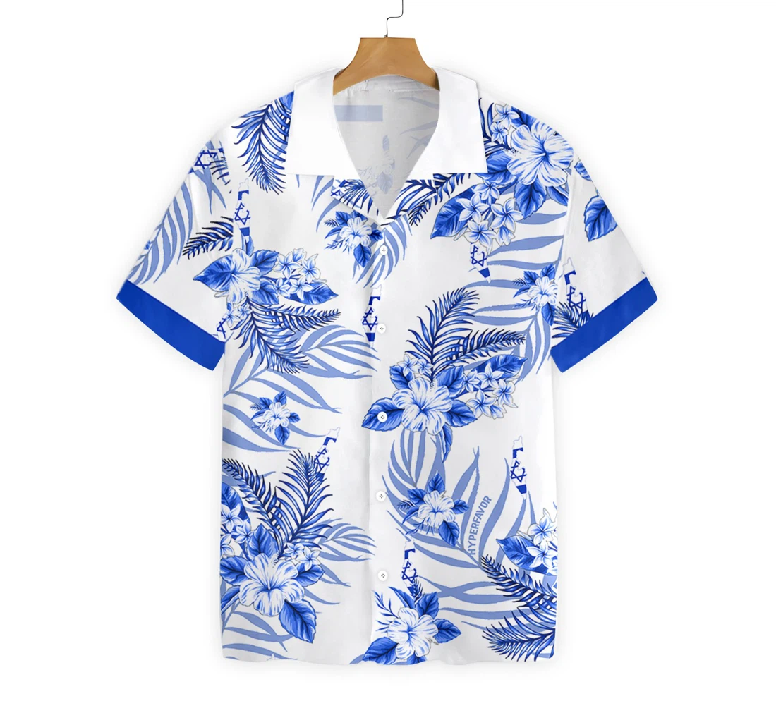 Israel Proud Hawaiian Shirt, Button Up Aloha Shirt For Men, Women