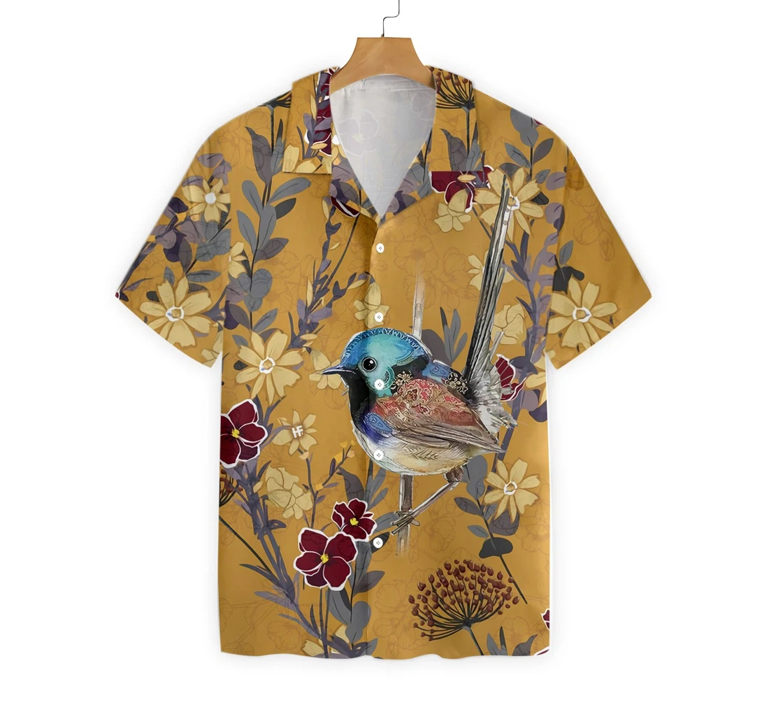 Bird Hawaiian Shirt, Button Up Aloha Shirt For Men, Women