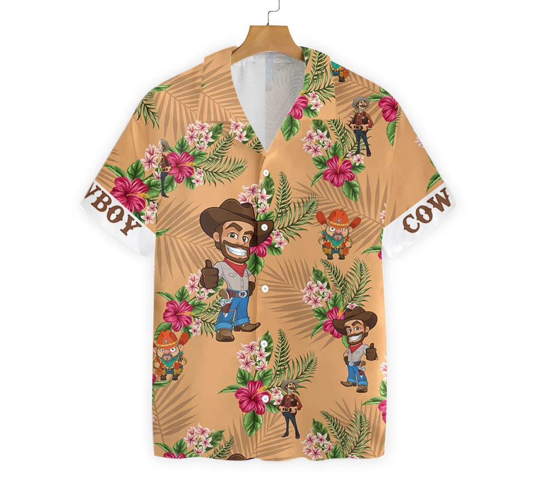 Don't Mess With Cowboy Hawaiian Shirt, Button Up Aloha Shirt For Men, Women