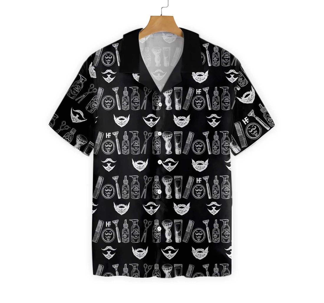 Beard Care Set Hawaiian Shirt, Button Up Aloha Shirt For Men, Women