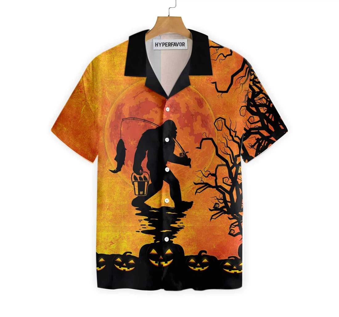 Big Foot Has Been Ready Halloween Unique Halloween And Hawaiian Shirt, Button Up Aloha Shirt For Men, Women