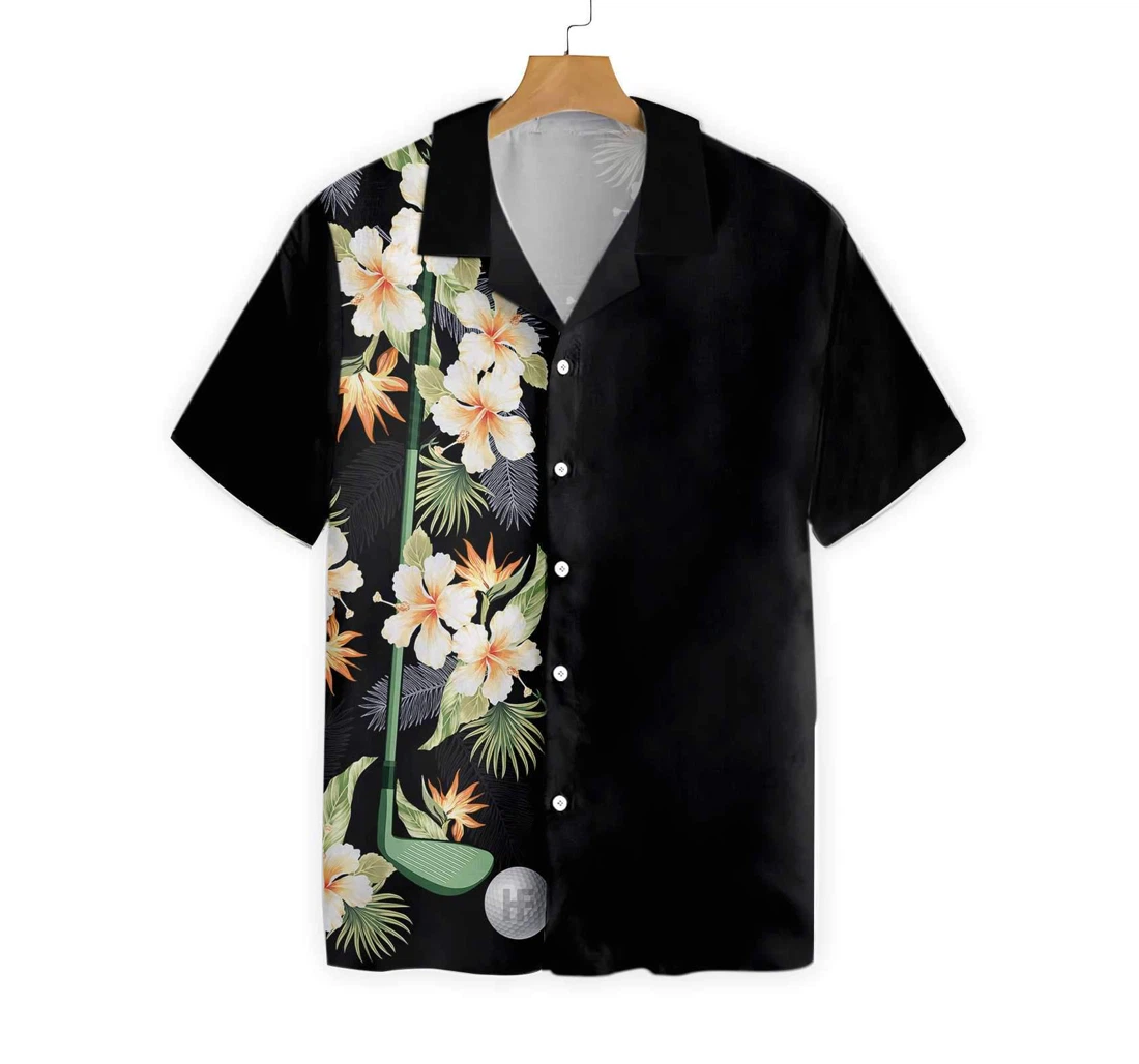 Golf Club And Ball Hawaiian Shirt, Button Up Aloha Shirt For Men, Women