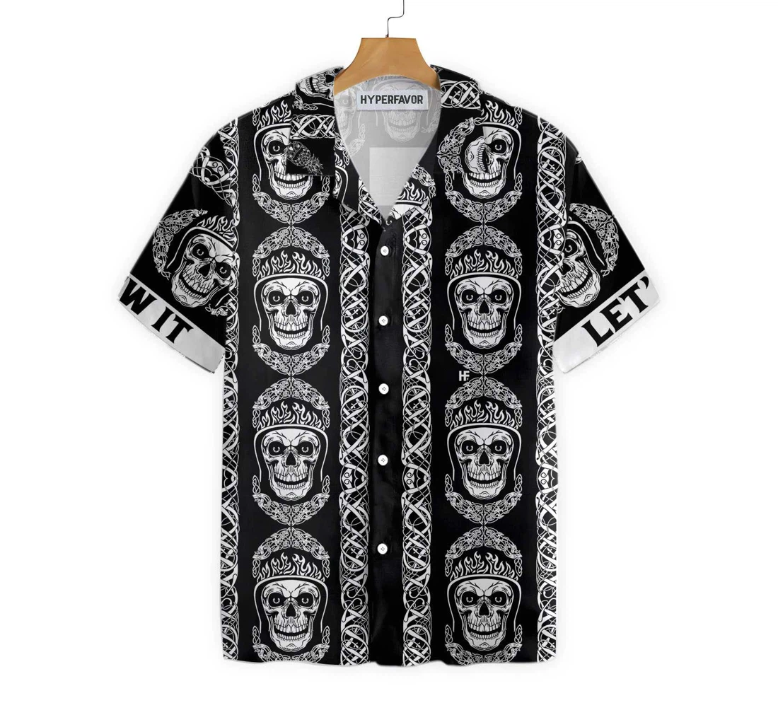 Screw It Let's Ride Hawaiian Shirt, Button Up Aloha Shirt For Men, Women