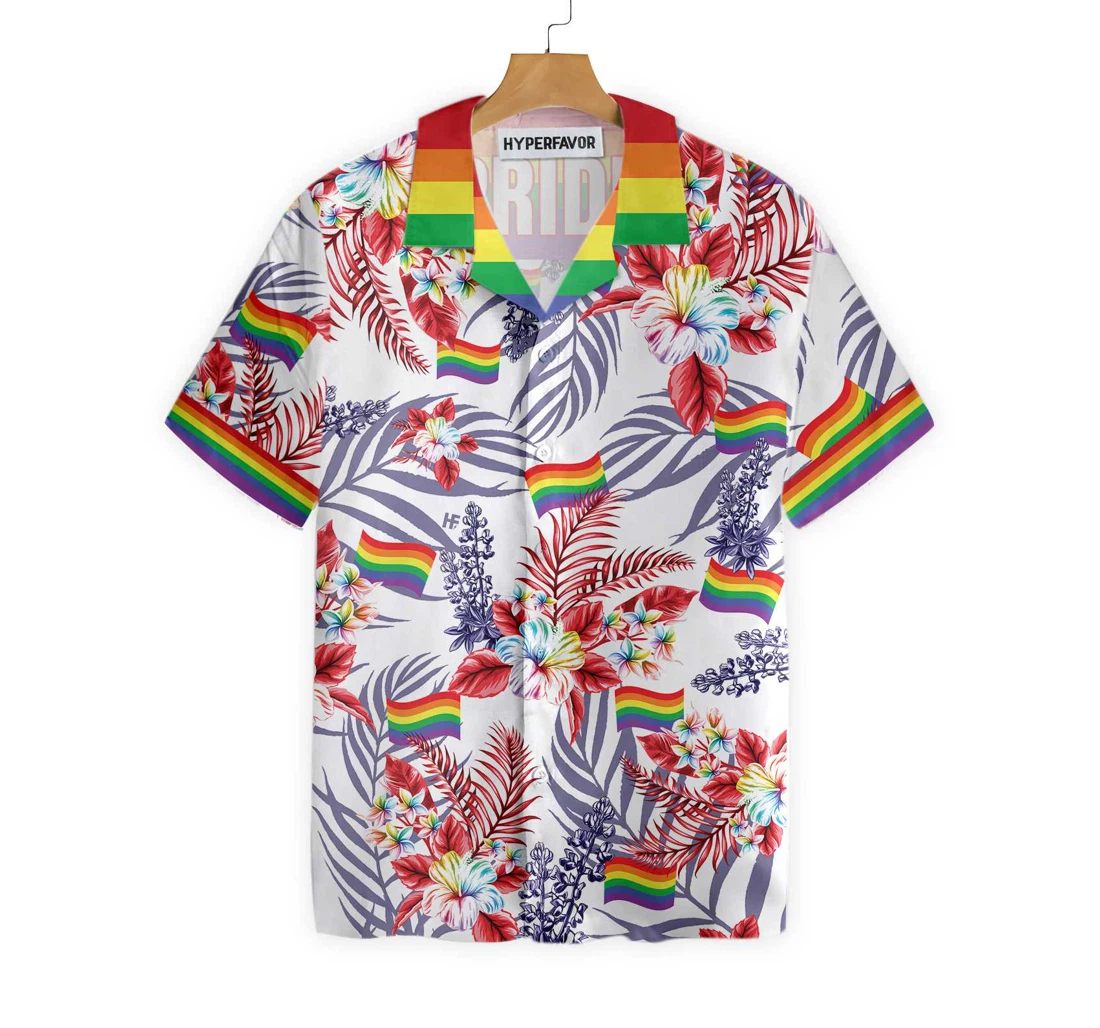 Pride Lgbt Bluebonnet Hawaiian Shirt, Button Up Aloha Shirt For Men, Women