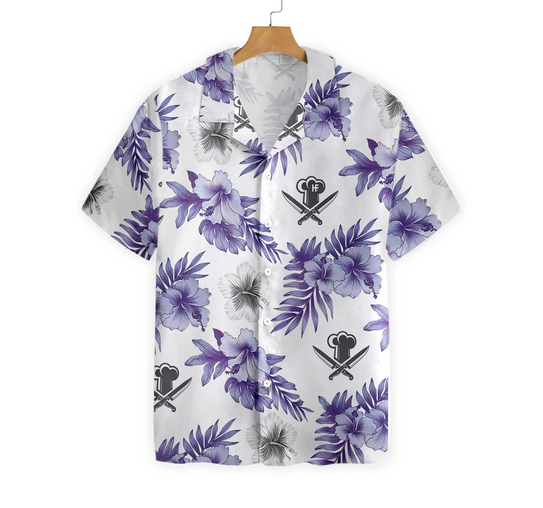 Chef With Knives Hawaiian Shirt, Button Up Aloha Shirt For Men, Women