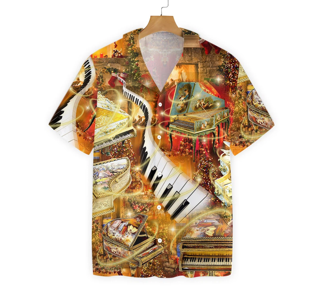 Piano Is My Passion Hawaiian Shirt, Button Up Aloha Shirt For Men, Women