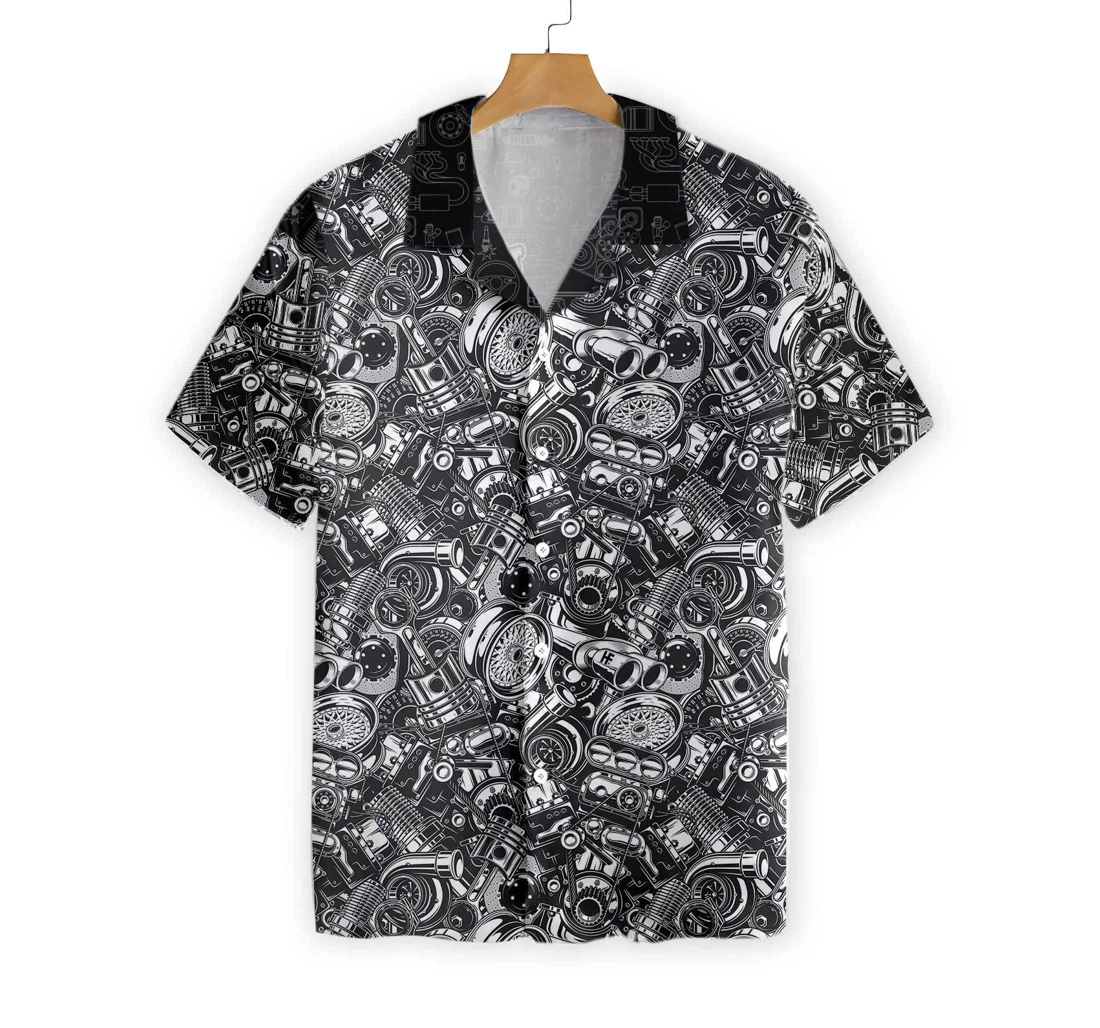 Repair Even Dead On Dark Background Hawaiian Shirt, Button Up Aloha Shirt For Men, Women