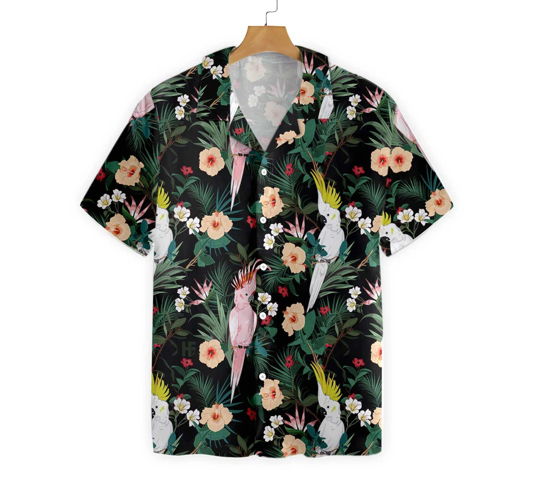 Parrot Hawaiian Shirt, Button Up Aloha Shirt For Men, Women