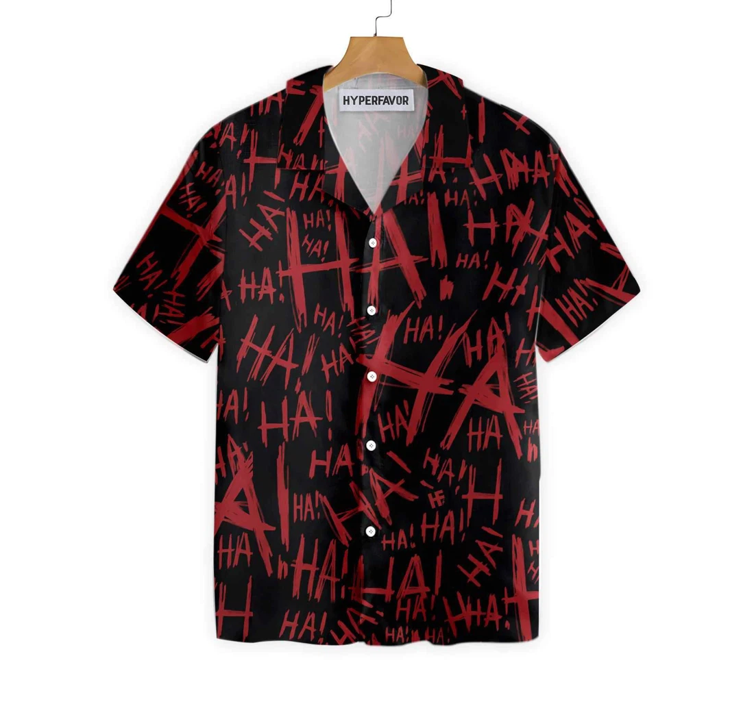 Scary Laugh Halloween V2 Hawaiian Shirt, Button Up Aloha Shirt For Men, Women