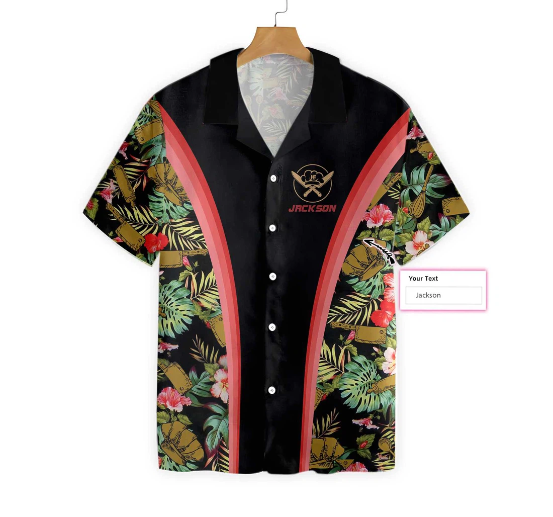 Chef Custom Hawaiian Shirt, Button Up Aloha Shirt For Men, Women