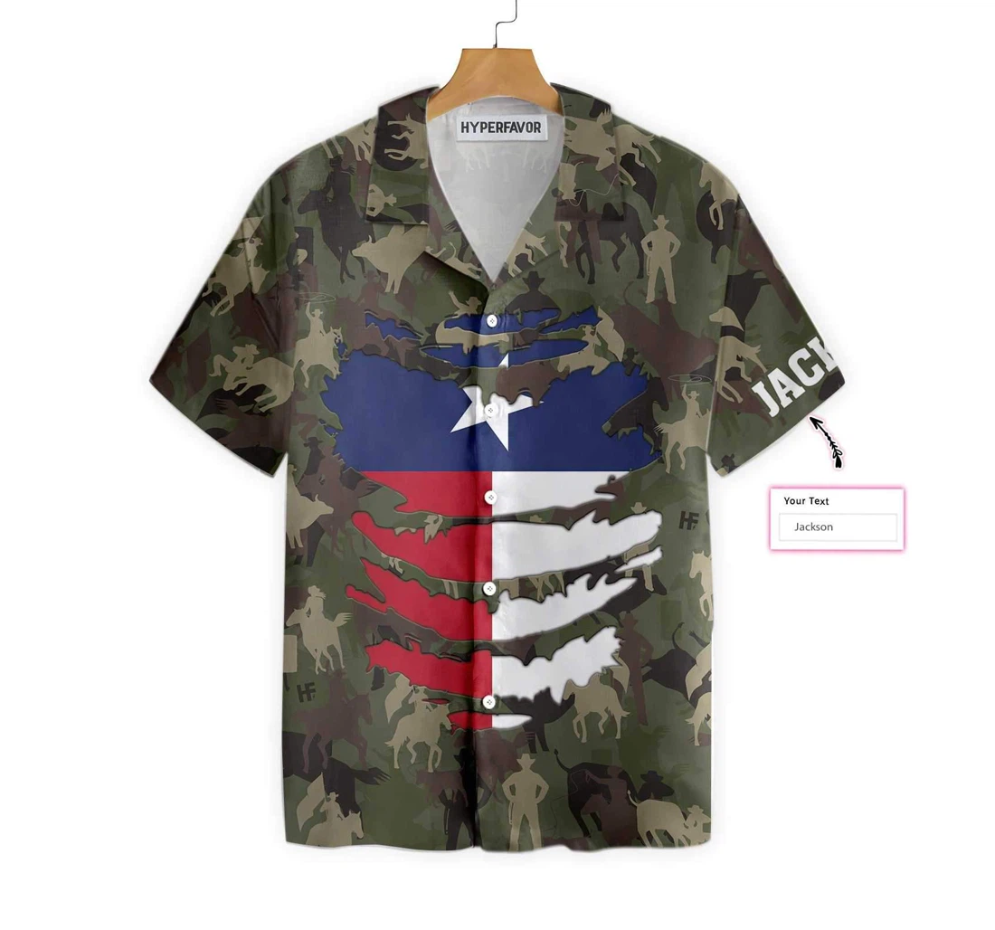 Camouflage Texas Custom Unique Texas Texas Lovers Hawaiian Shirt, Button Up Aloha Shirt For Men, Women