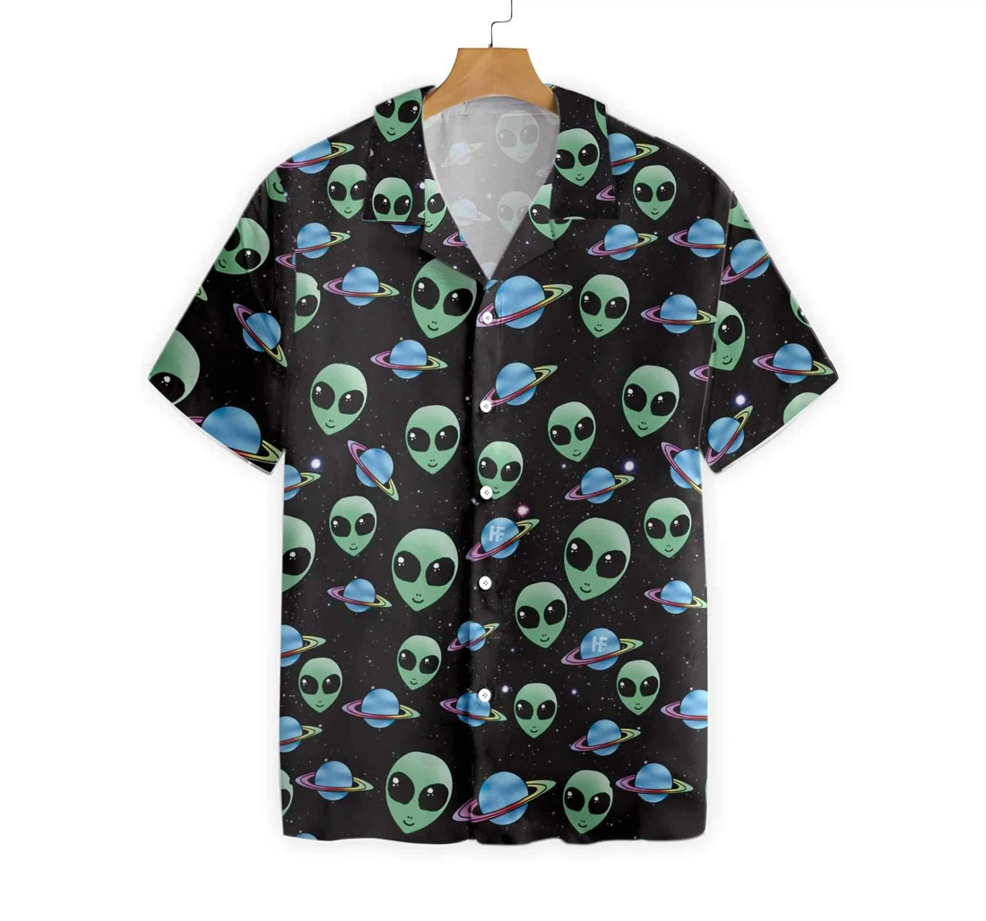 Alien Planet Hawaiian Shirt, Button Up Aloha Shirt For Men, Women