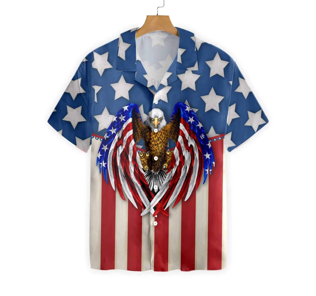 Land Of The Free Because Of The Brave Hawaiian Shirt, Button Up Aloha Shirt For Men, Women