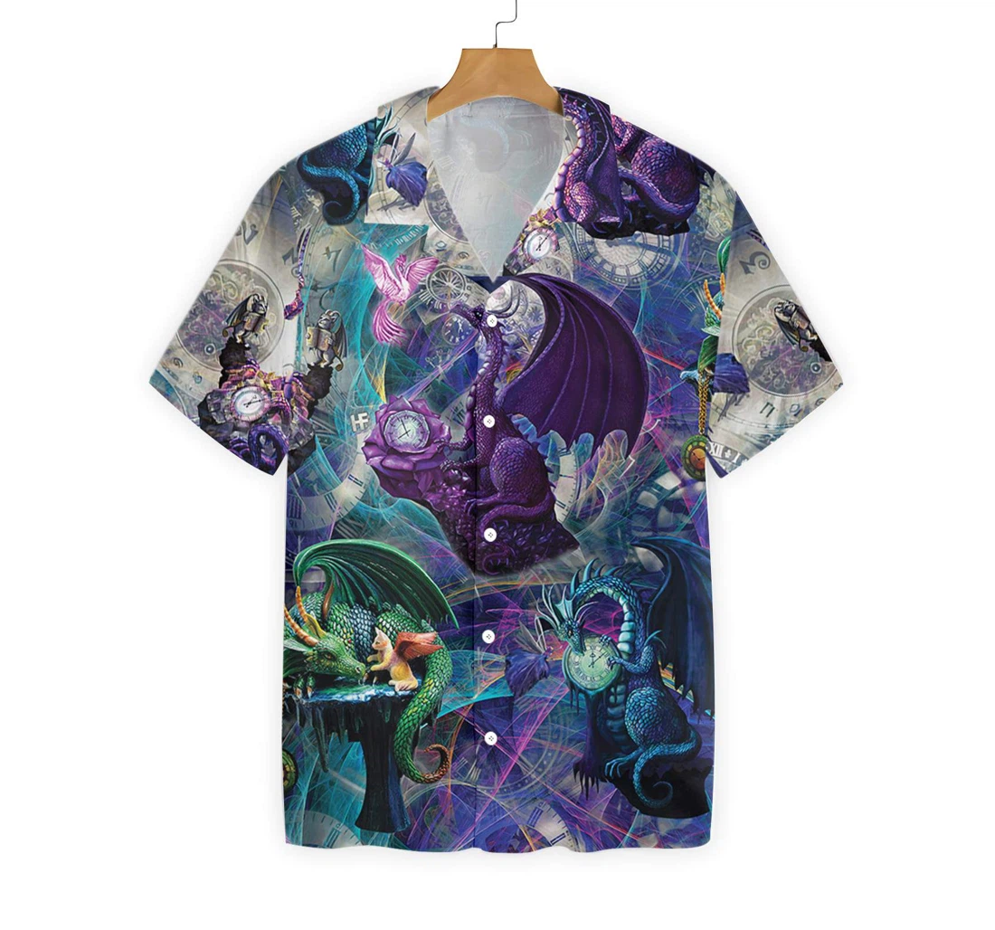 Mythology Dragon Hawaiian Shirt, Button Up Aloha Shirt For Men, Women