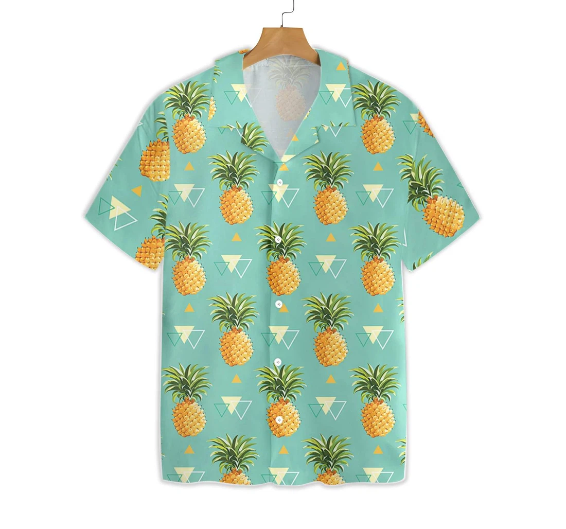 Pineapple Pattern V7 Hawaiian Shirt, Button Up Aloha Shirt For Men, Women