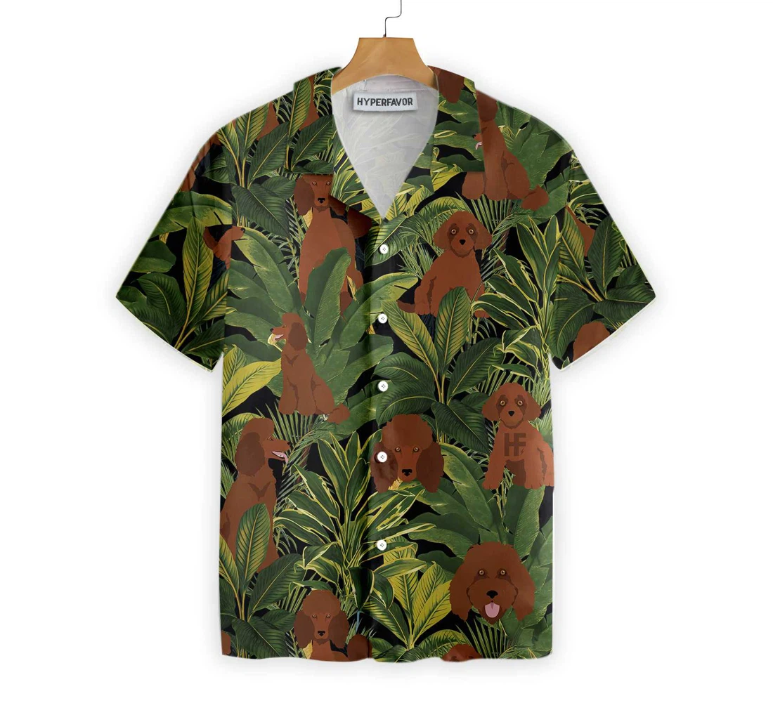 Poodle Time Poodle Best Dog And Hawaiian Shirt, Button Up Aloha Shirt For Men, Women