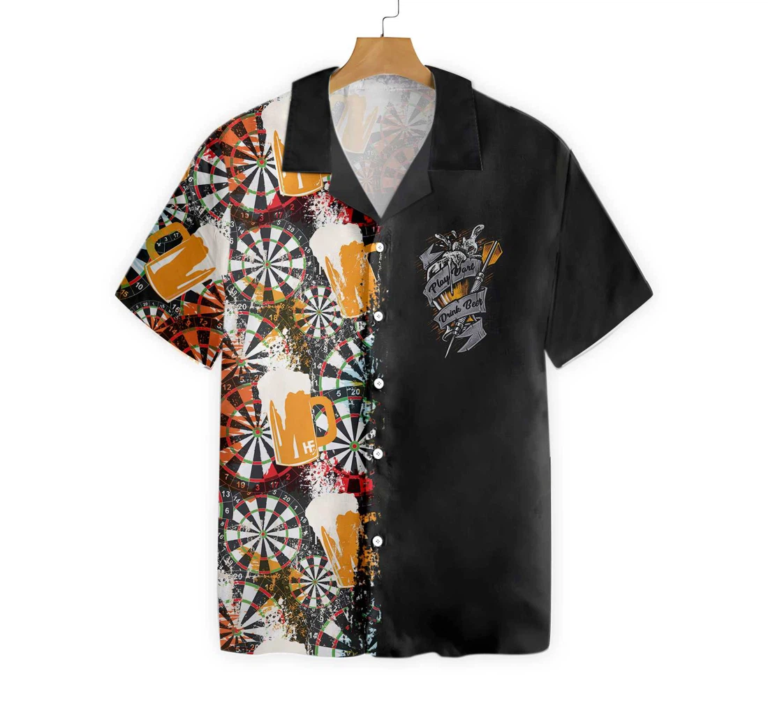 My Beer Drinking Team Has A Darts Problem Hawaiian Shirt, Button Up Aloha Shirt For Men, Women