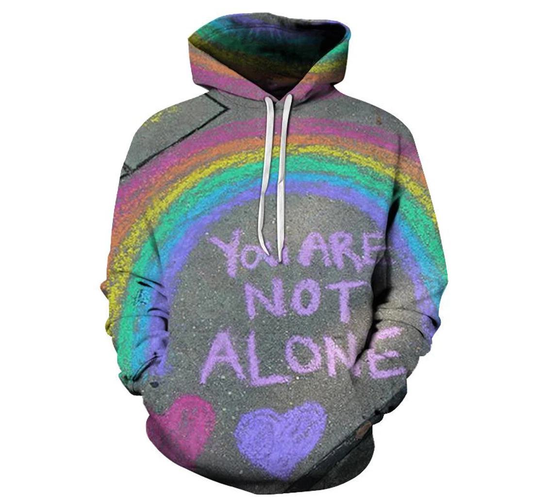 You Are Not Alone - 3D Printed Pullover Hoodie