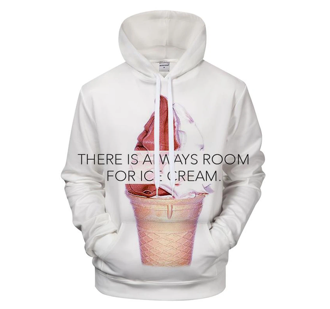 Room Ice Cream - 3D Printed Pullover Hoodie