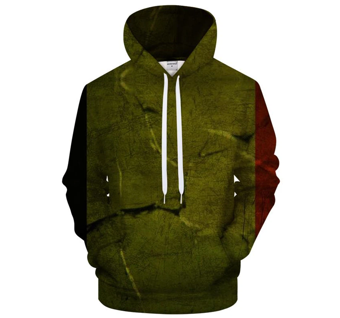 Belgian Flag - 3D Printed Pullover Hoodie