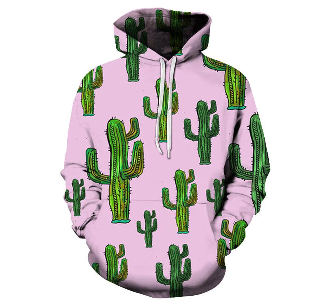 Cactus - 3D Printed Pullover Hoodie