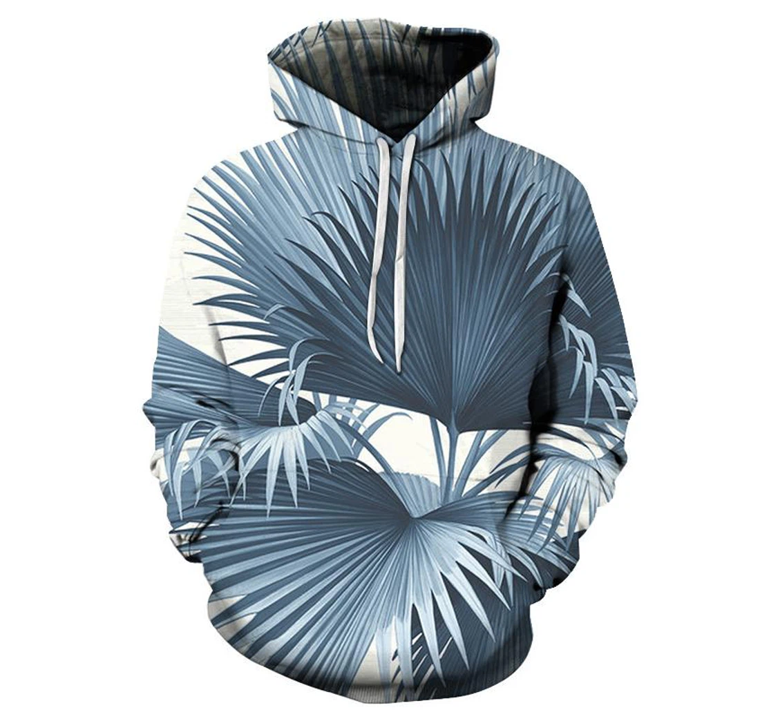 Fancy Leaves - 3D Printed Pullover Hoodie