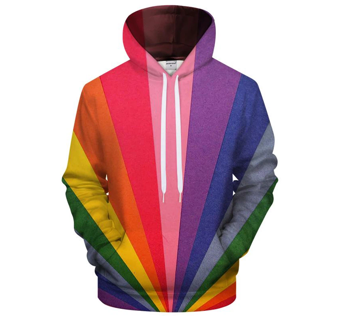 Pride Flag - 3D Printed Pullover Hoodie