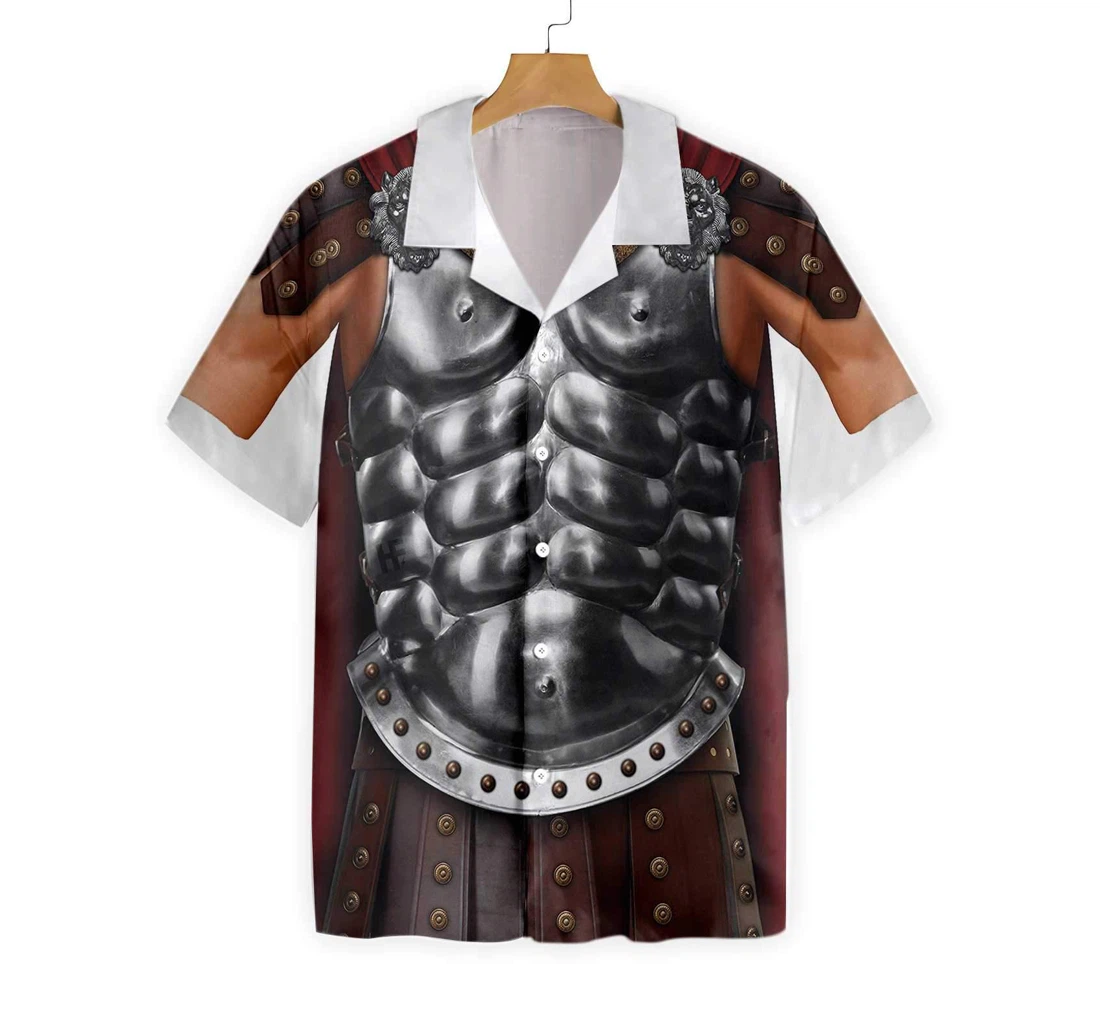 Halloween Gladiator Costume Hawaiian Shirt, Button Up Aloha Shirt For Men, Women