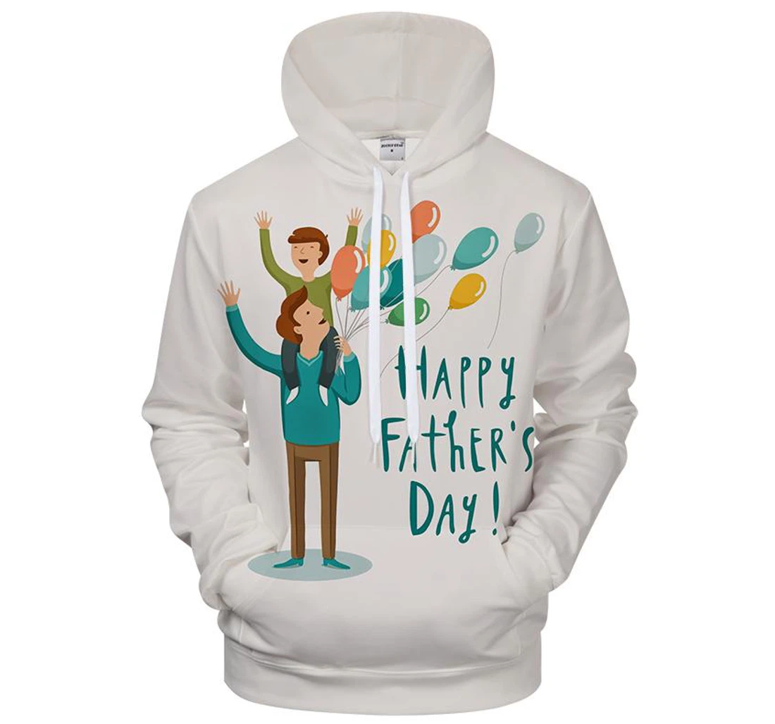 Personalized Father's Day - 3D Printed Pullover Hoodie