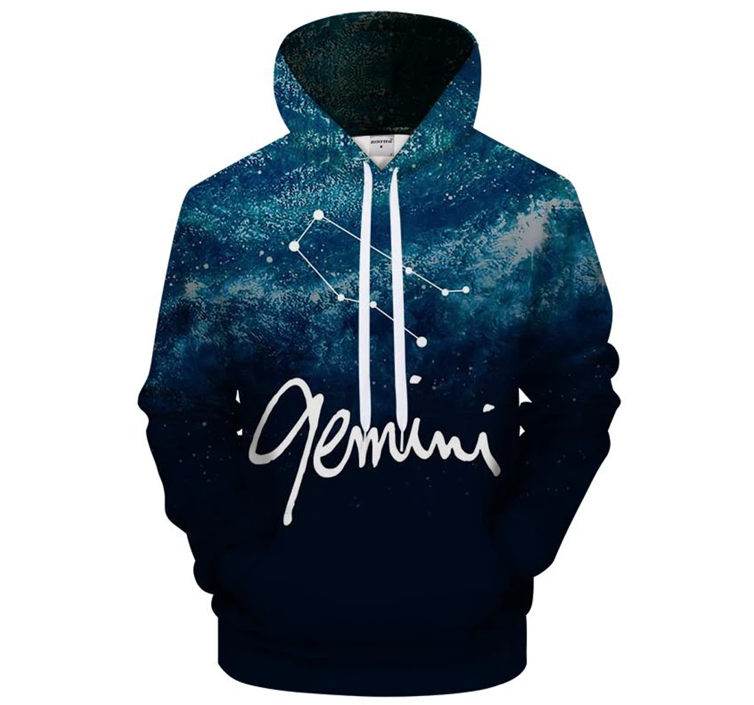 Gemini May To June - 3D Printed Pullover Hoodie