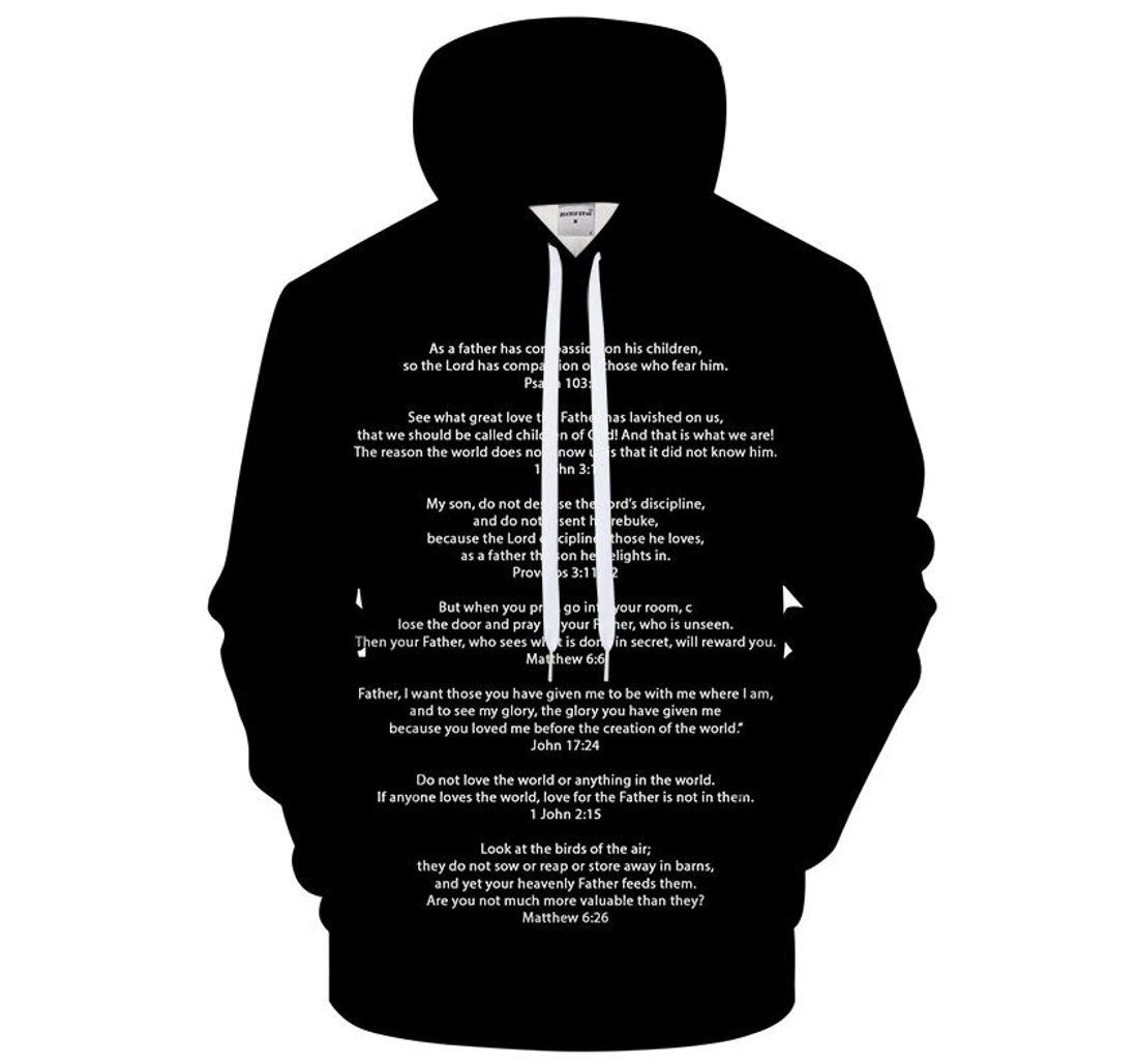 Religious Father's Day - 3D Printed Pullover Hoodie