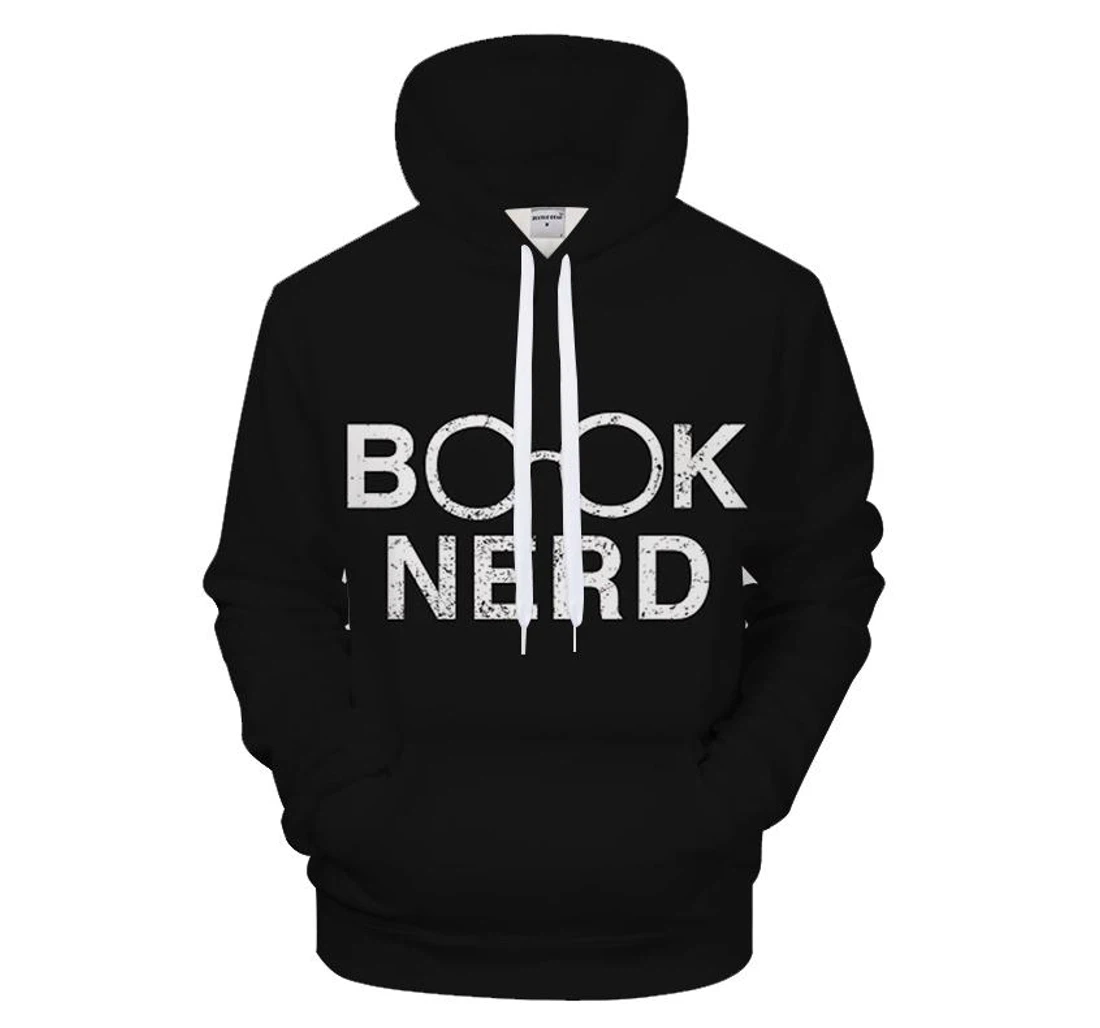 Book Nerd - 3D Printed Pullover Hoodie