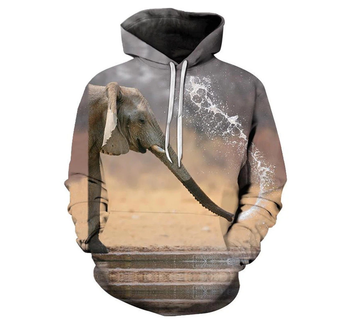 Elephant Trunk - 3D Printed Pullover Hoodie