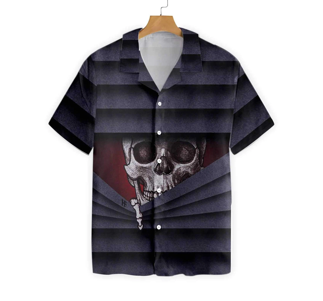 Say Hello Devil Halloween Hawaiian Shirt, Button Up Aloha Shirt For Men, Women