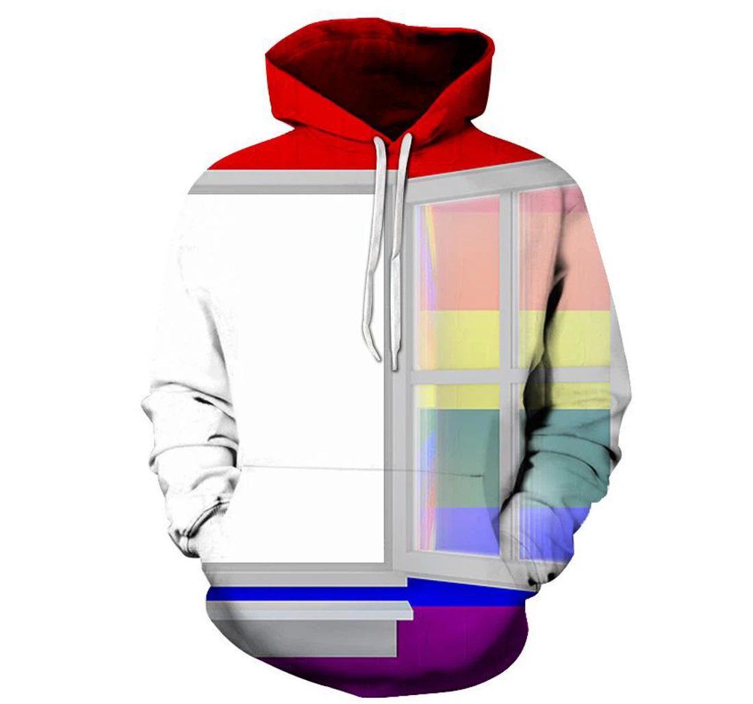 Coming Out - 3D Printed Pullover Hoodie