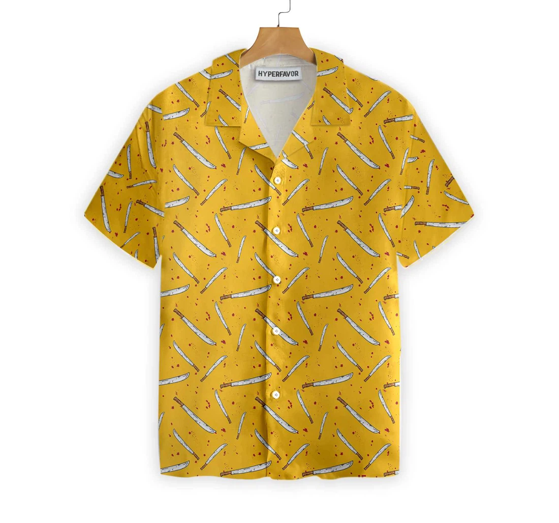 Bloody Halloween Night Hawaiian Shirt, Button Up Aloha Shirt For Men, Women