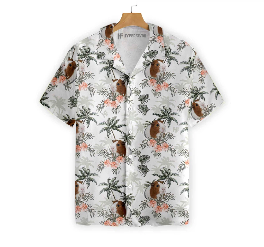 Guinea Pig Hawaiian Shirt, Button Up Aloha Shirt For Men, Women