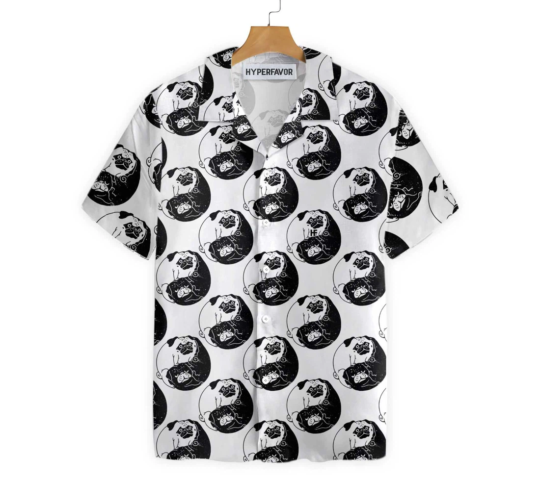 The Tao Of Pugs Hawaiian Shirt, Button Up Aloha Shirt For Men, Women