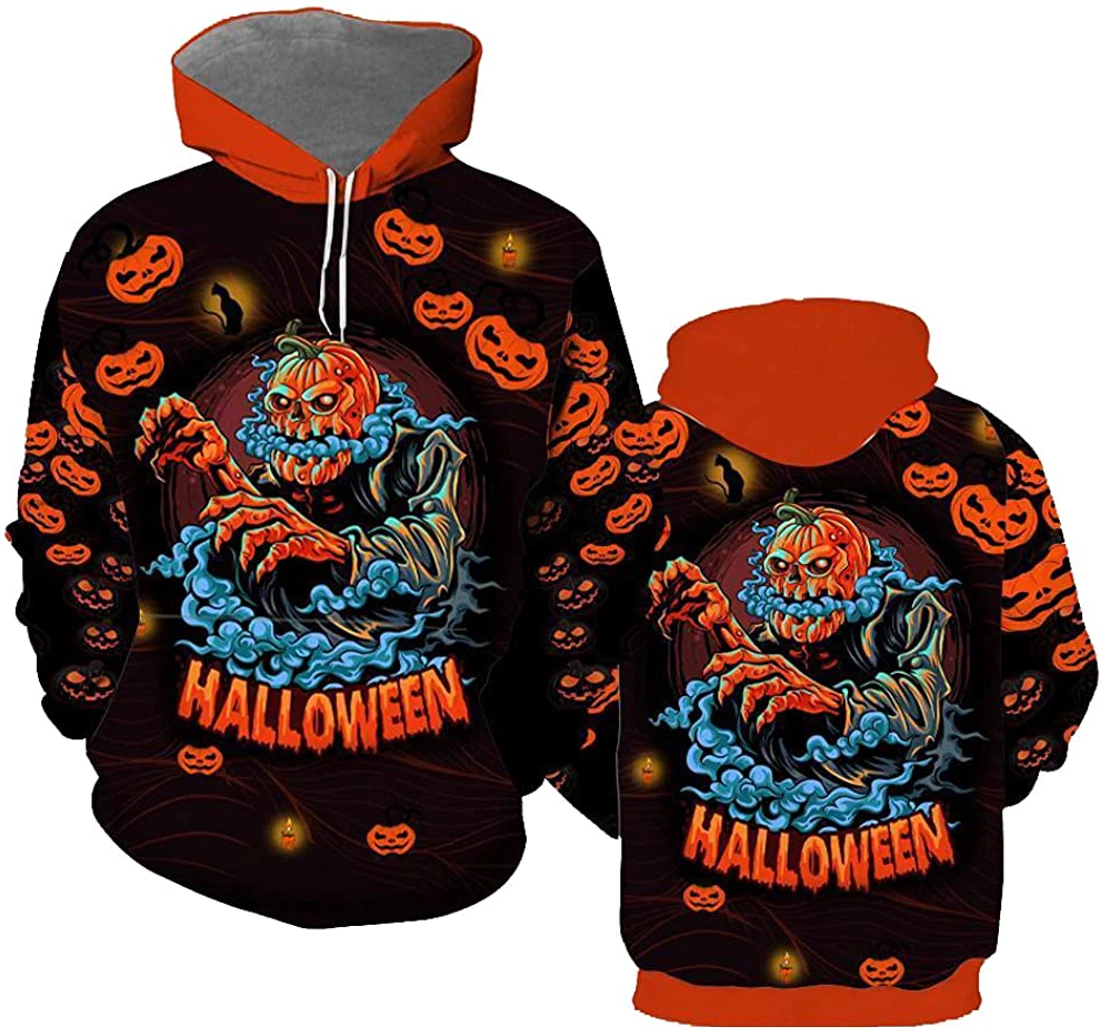 Amazing Pumpkin Halloween Halloween - 3D Printed Pullover Hoodie